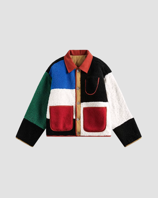 Patch Fleece Jacket