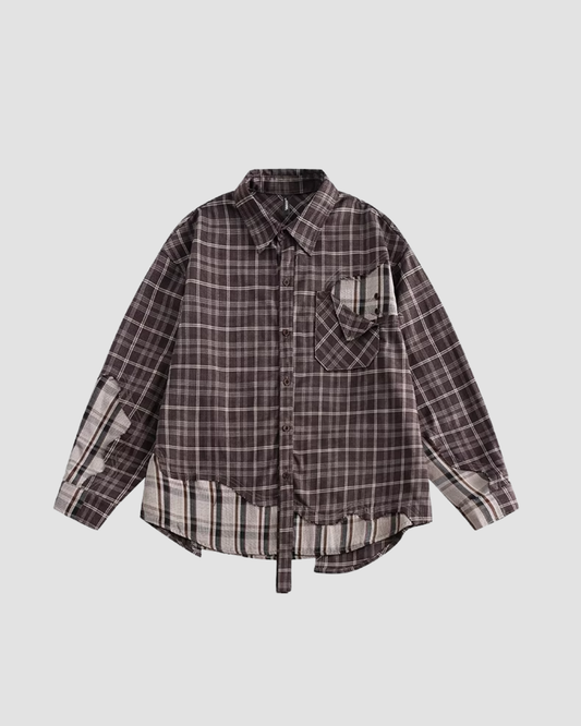 Deconstructed Plaid Shirt